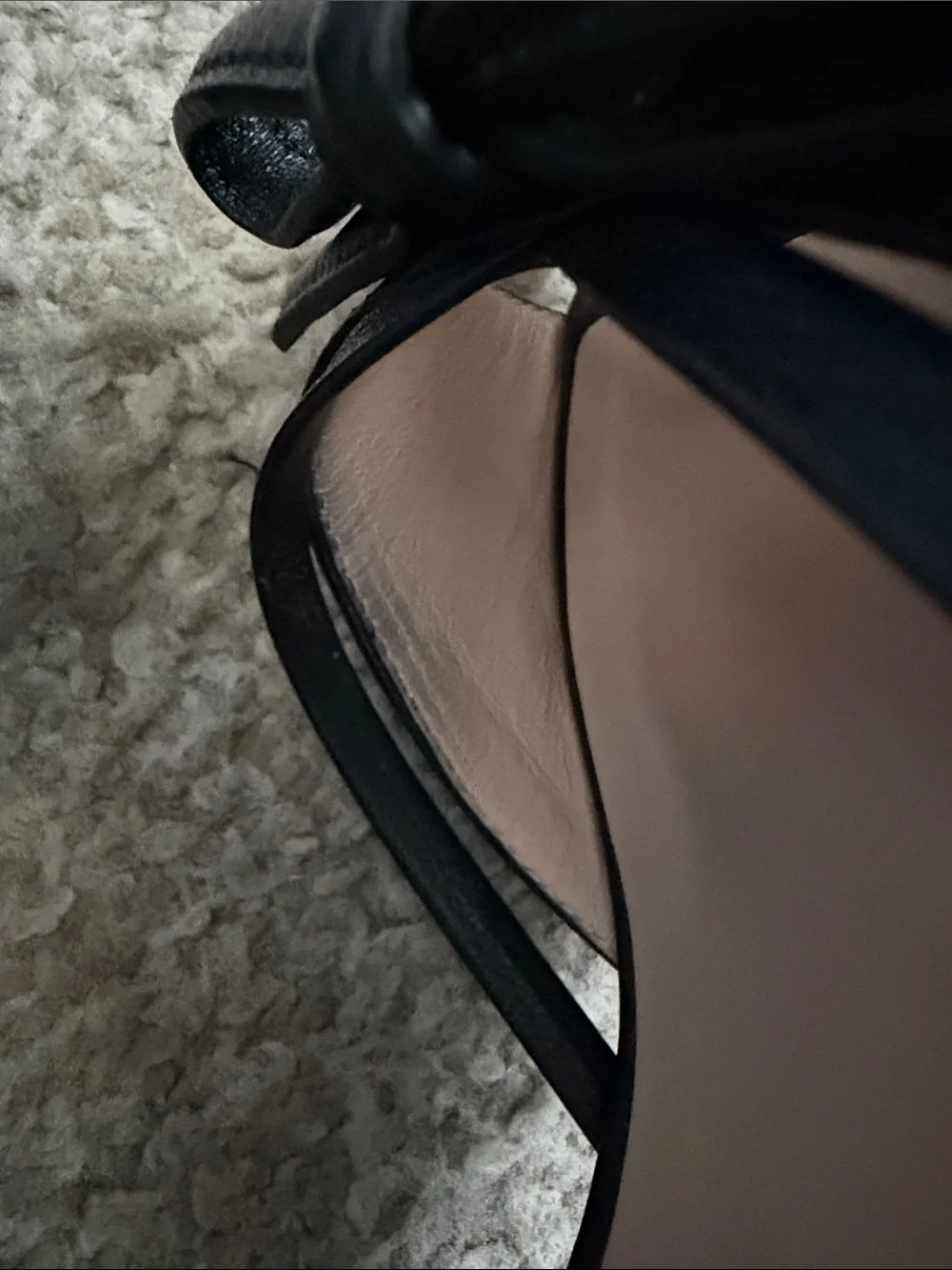 Stuart Weitzman Felicity Heeled Slides- Black - Picture 7 of 10